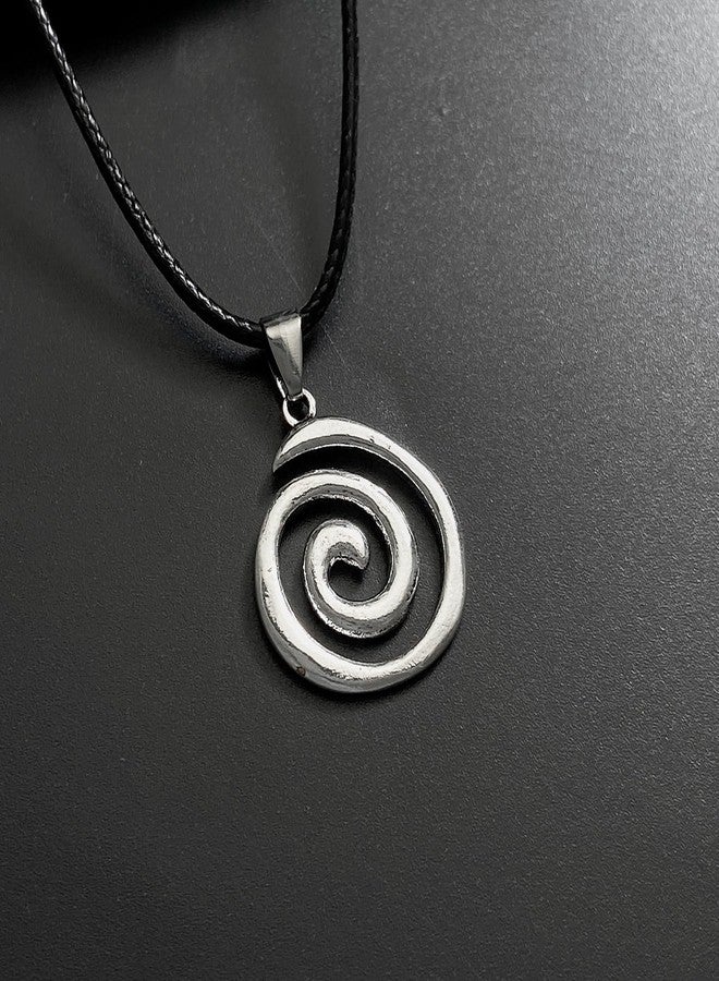 POYAMUSE Chunky Spiral Swirl Necklace - Aesthetic Grunge Jewelry for Trendy Looks, Boho Choker Necklace - Bohemia Jewelry for Women (Silver(Small)) - Image 4